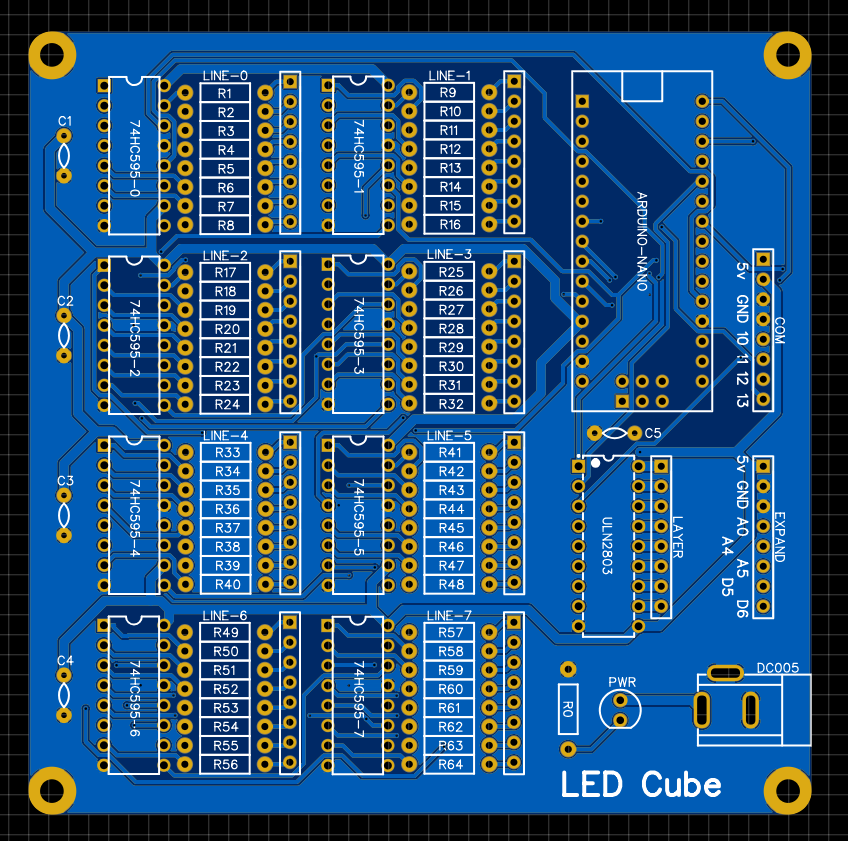 8x8x8 LED Light Cube Hardware Photo