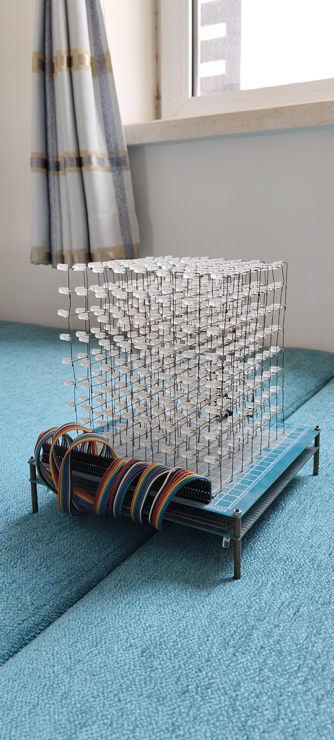 LED cube base wiring detail