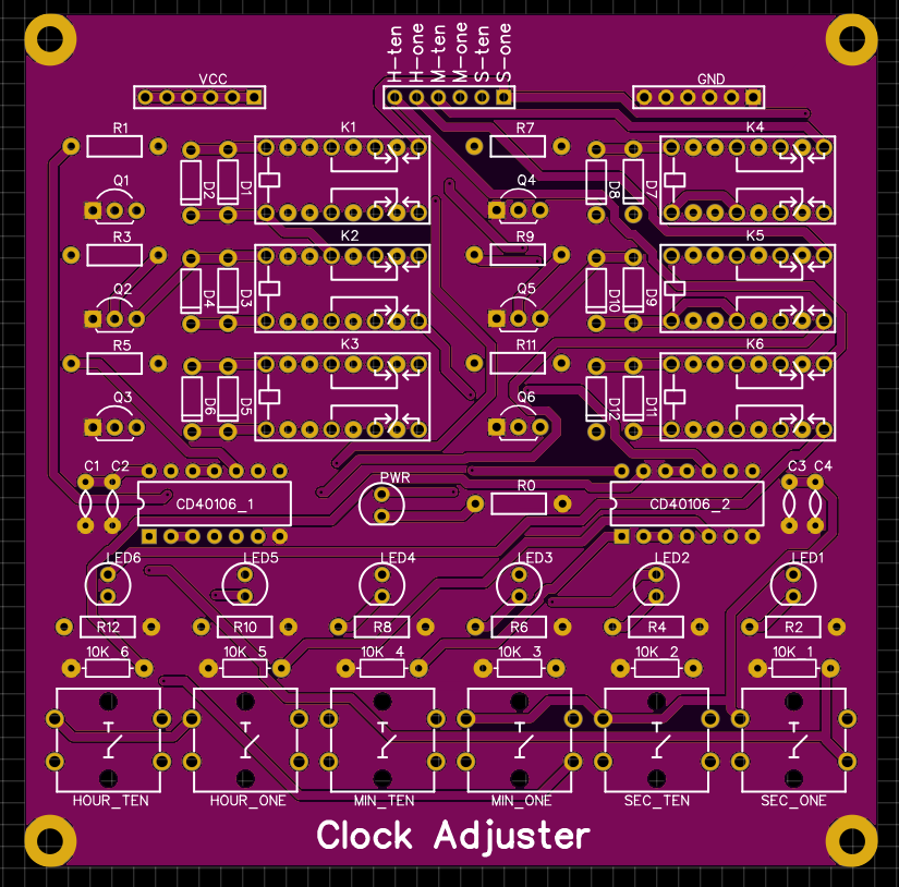 Clock adjuster board