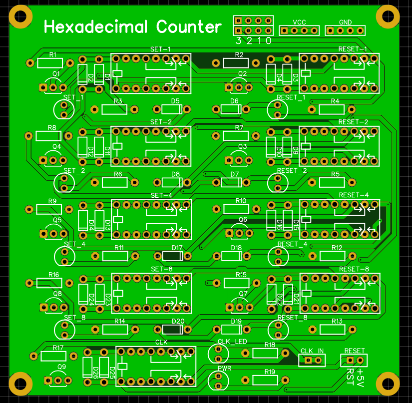 Hexadecimal Counter board