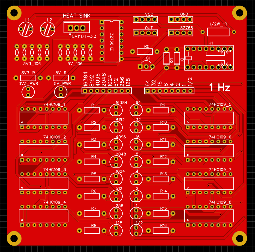 1 Hz clock source board